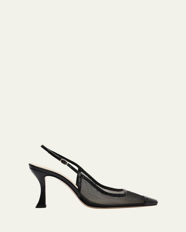 Olivia Mesh Slingback Pumps